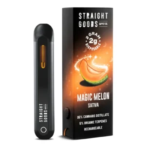 thc vape straight goods 2gram disposable magic melon