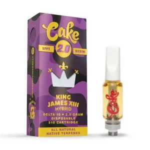 vape cartridge​ cake 2000mg thc cart king james xiii