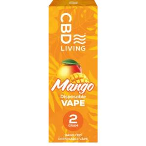 CBD Vape Pen - CBD Living Mango 2000mg CBD Vape Pen